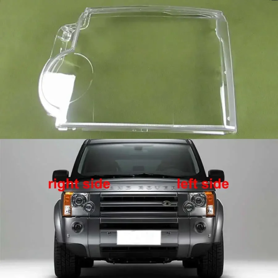 

For Land Rover Discovery 3 LR3 2004-2009 Headlight Cover Shade Headlamp Shell Transparent Lampshade Case Lens Plexiglass