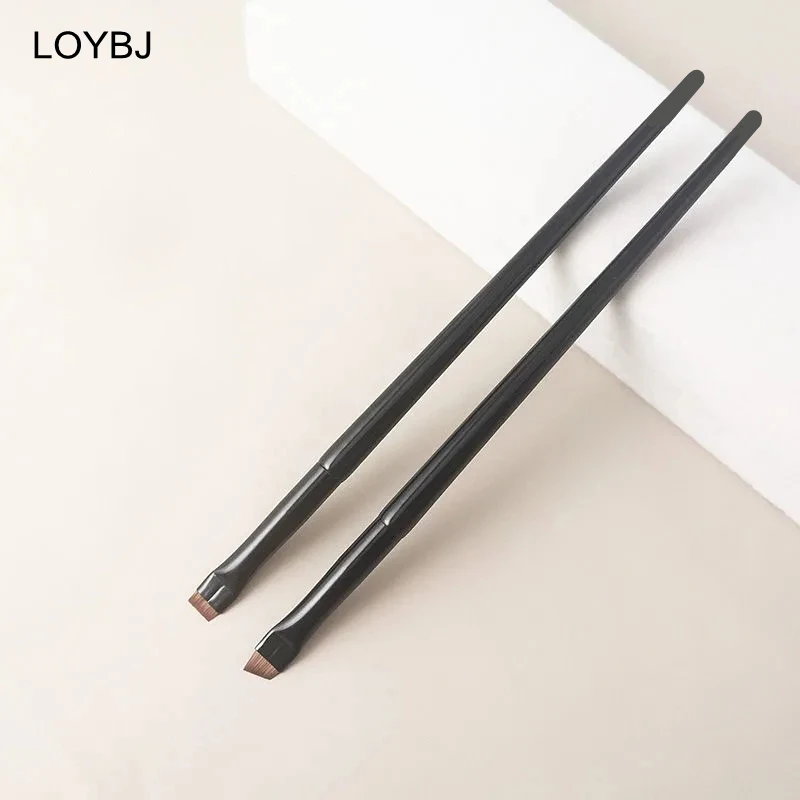 LOYBJ 1/2pcs Blade Makeup Brushes Angled Thin Eyebrow Brush Flat Fine Eyeliner Brush Professional Liner Brow Beauty Make Up Tool