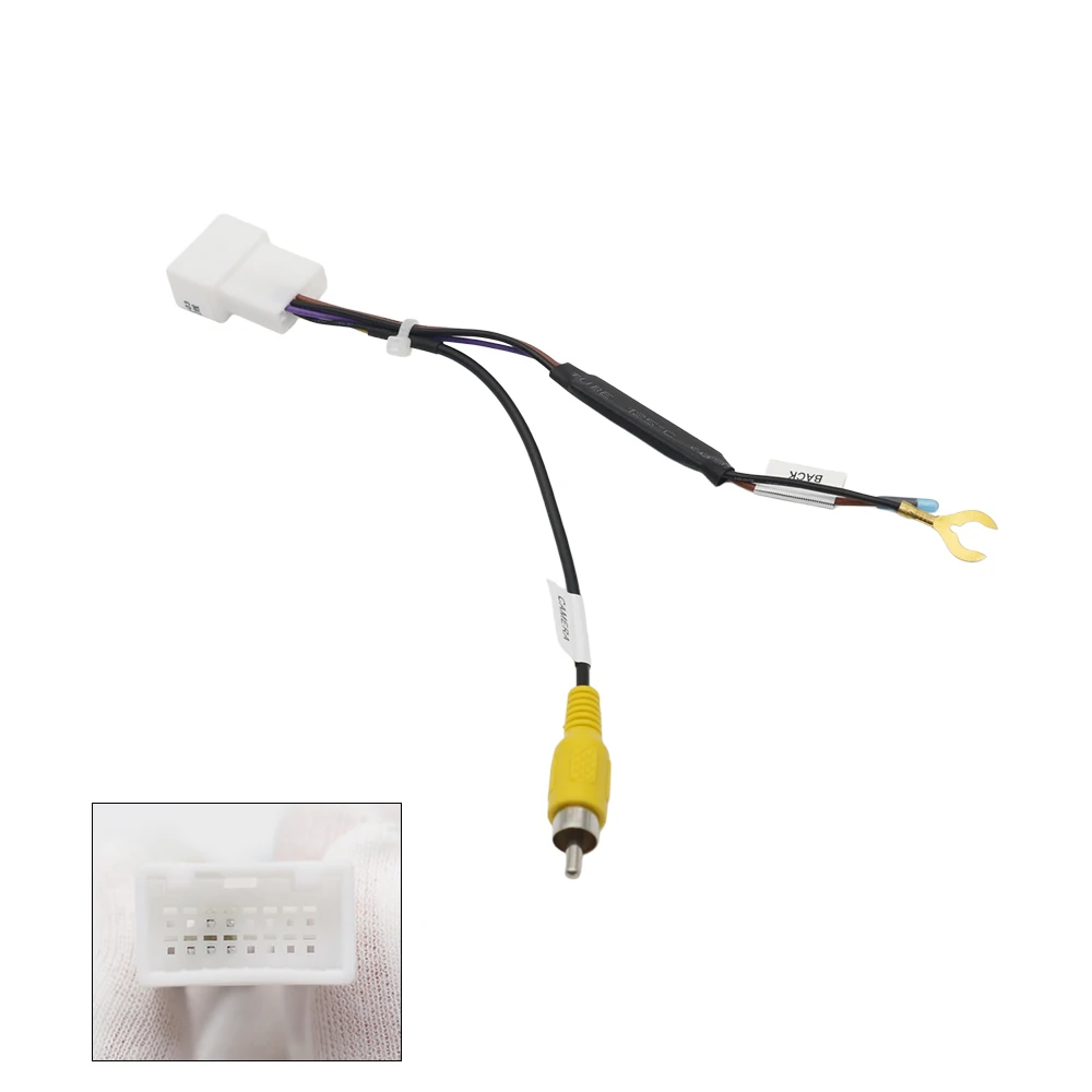 16 Pin Auto Camera Video Output Adapter Cable For Kia Hyundai Original Factory Car Reverse Camera Video Output Wire