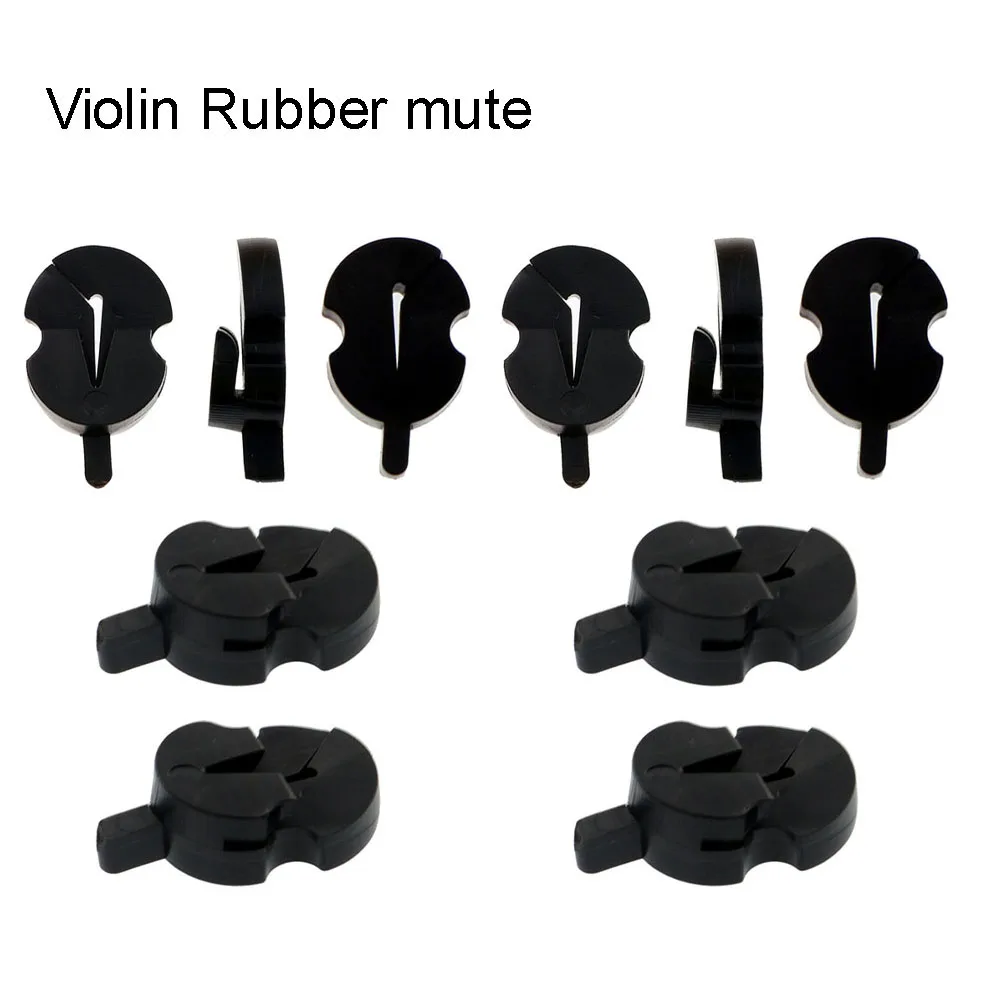 New Violin Mute Violin Mute Rubber Mute Violin Soft Mute Volume Control Practice 10PCS New Style Practical To Use