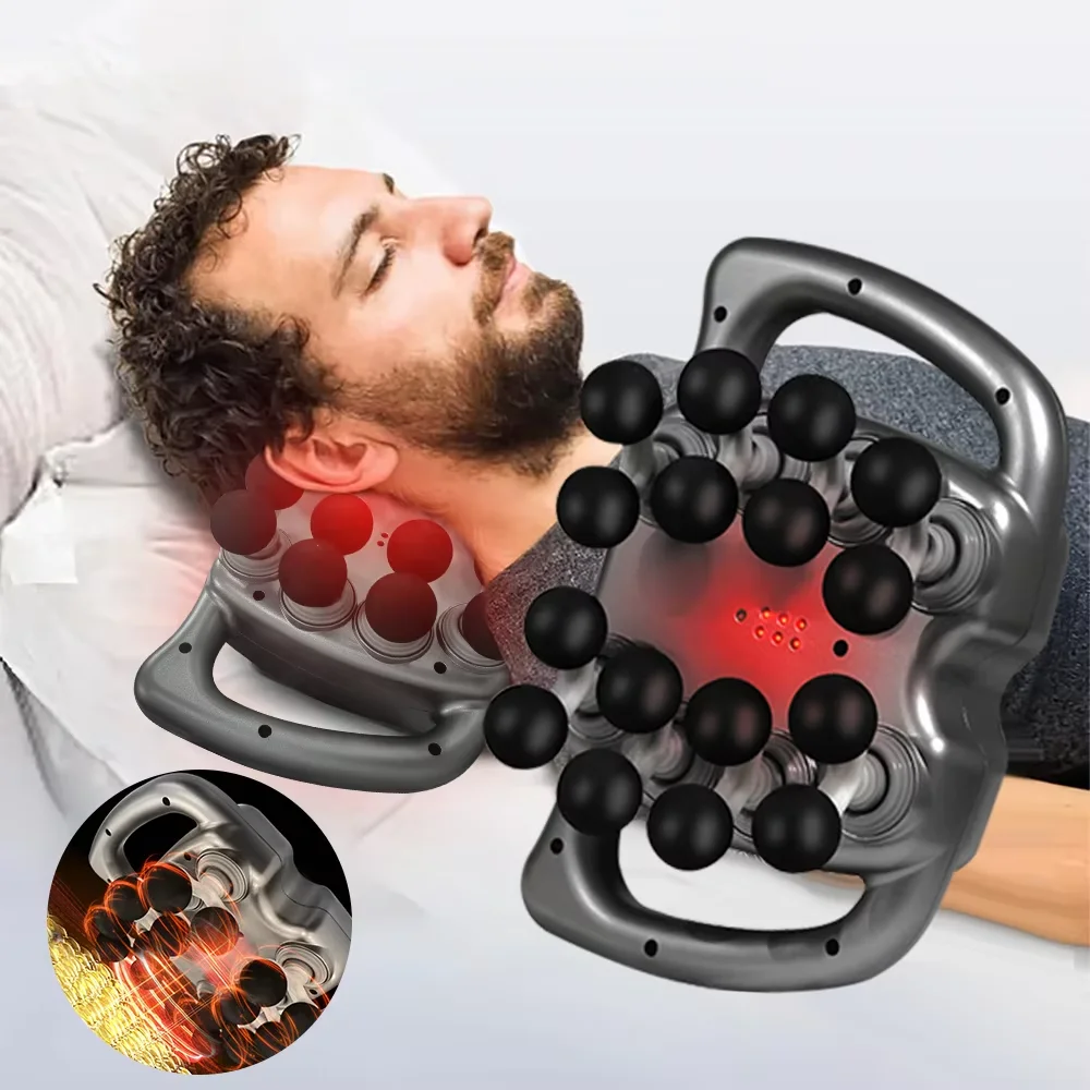 Faszienpistole, 16-Kopf-Muskelmassagepistole, professionelle Körper-, Bein-, Rücken-, Schulter-, Taillen-Faszienpistole, Hochfrequenz-Vibrationsmassagepistole
