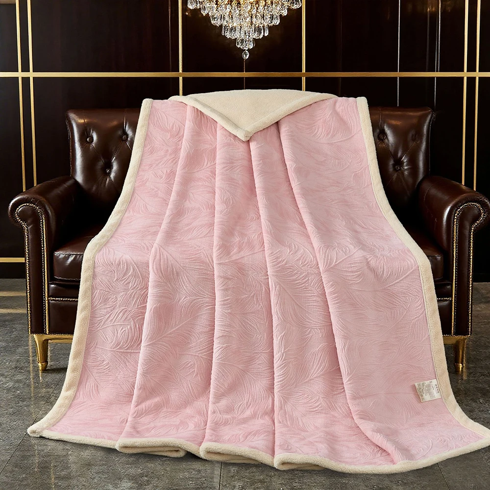 

Роскошное одеяло из молочного флиса 150*200 см 7D, двустороннее одеяло, шаль, многофункциональное мягкое толстое одеяло для сна, одеяло для сна