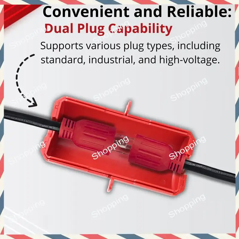 

M20K Electrical Plug Lock For Lockout Tagout - 220 Volt Power Cord Lockout Device,Extension Cord Lock,Industrial Grade