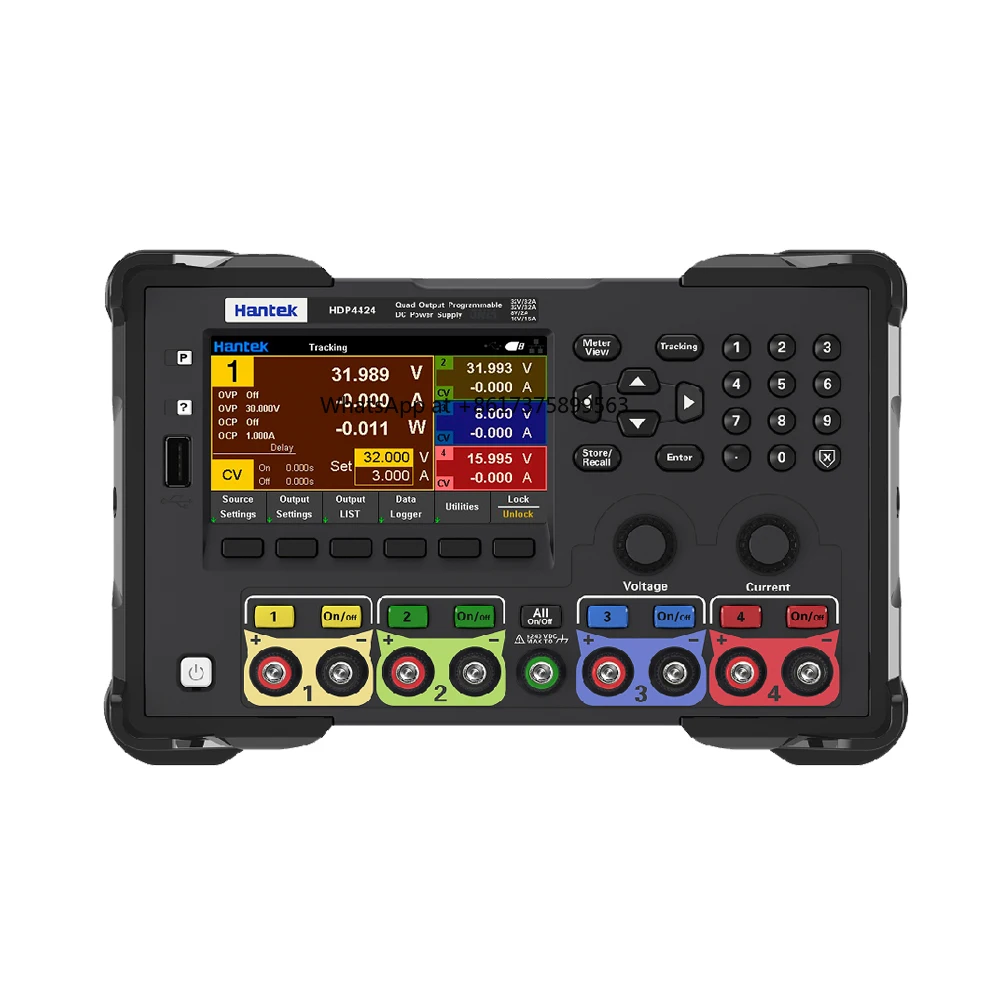 Series Four Channel Programmable Linear DC Regulated Power Supply 1MV 1MA 245W Output Power 4.3 " Color Display HDP4000