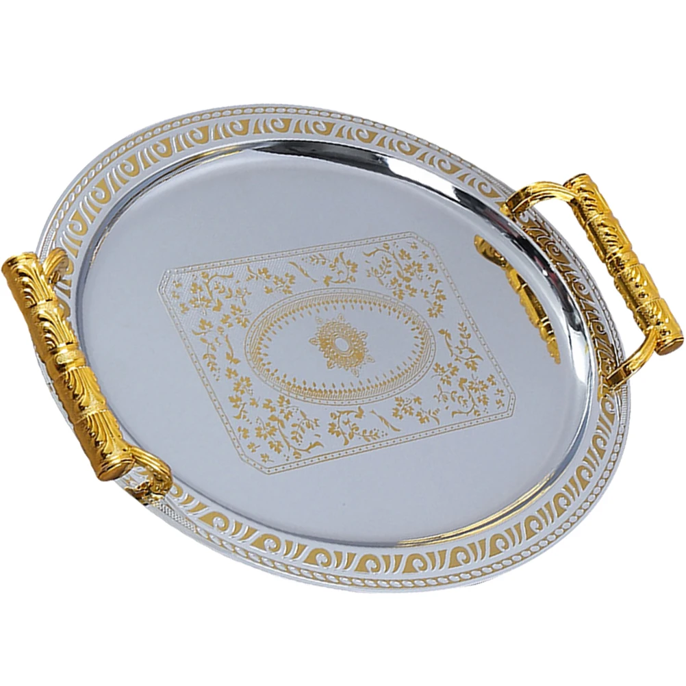 

Stainless Steel Serving Elegant Metal Fruit Dish Snack Storage Organizer Decorative For Home Kitchen Coffee Table Appetizer