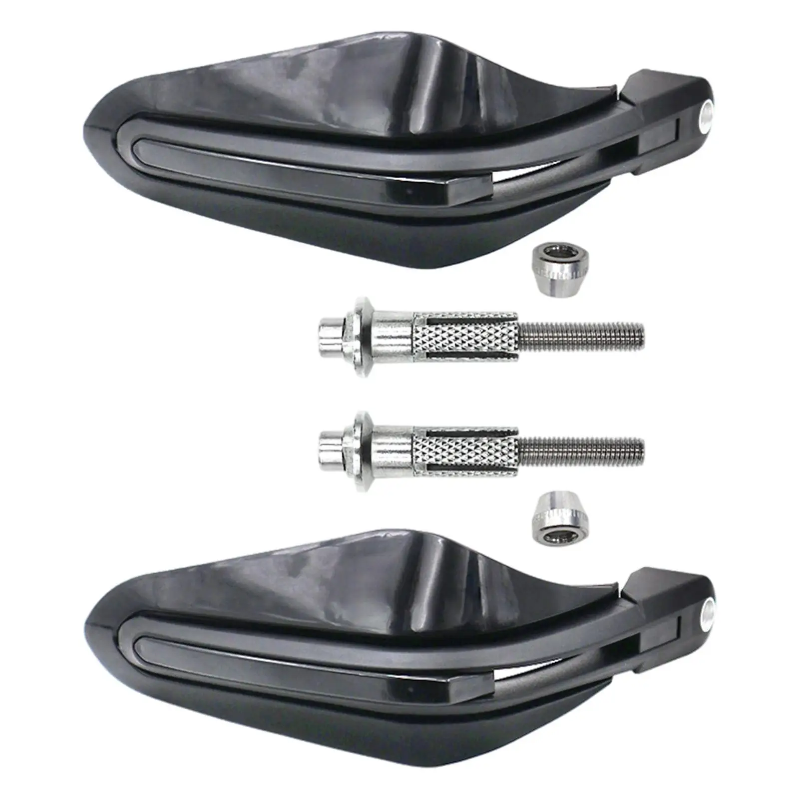 

Мотоциклетные грипсы (накладки на руль) 7/8 дюйма (22 мм), 2 штуки, для защиты рук, черные