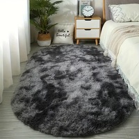 VIKAMA Ins Style Popular Silk Wool Carpet, Living Room Dirt-Resistant Coffee Table Rug, Girl's Bedroom Bedside Matt, Home Decor