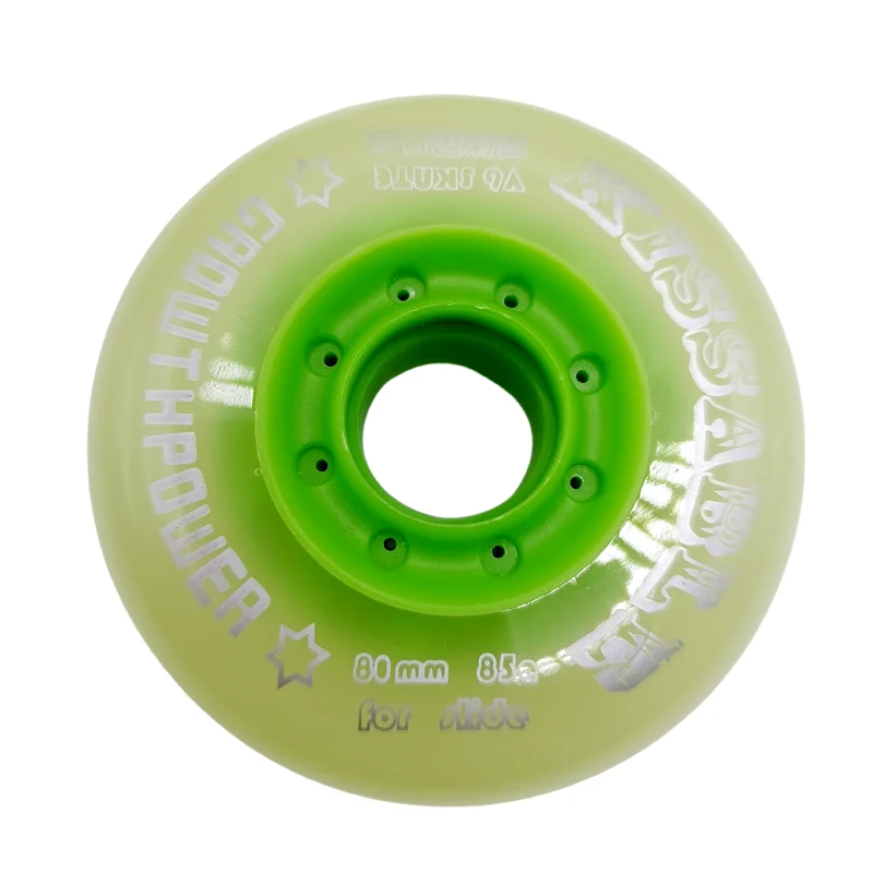 Roda deslizante para skate, roda verde, frete grátis, 72mm, 80mm, 85A