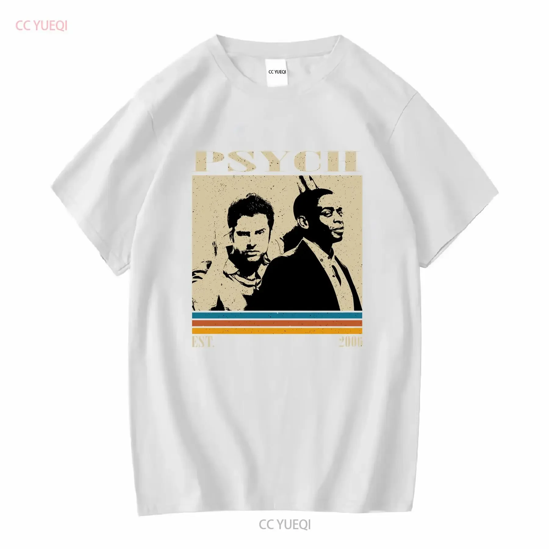 Psych T Shirt Tv Series Film Movie Vintage Retro s for him long or short sleeves vintage Washed Unisex streetwear fashion Soft image 4