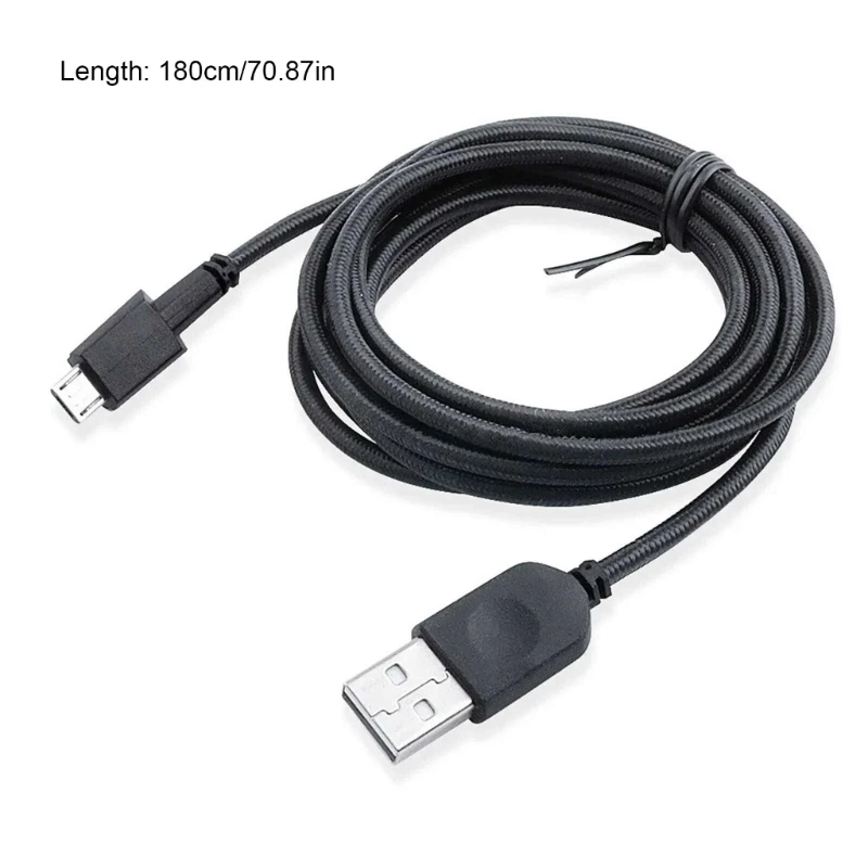 마우스 케이블 USB Nylon 충전 코드 AW610M AW310M 마우스 와이어가 빠르고 안정적인 전원 전달 보장