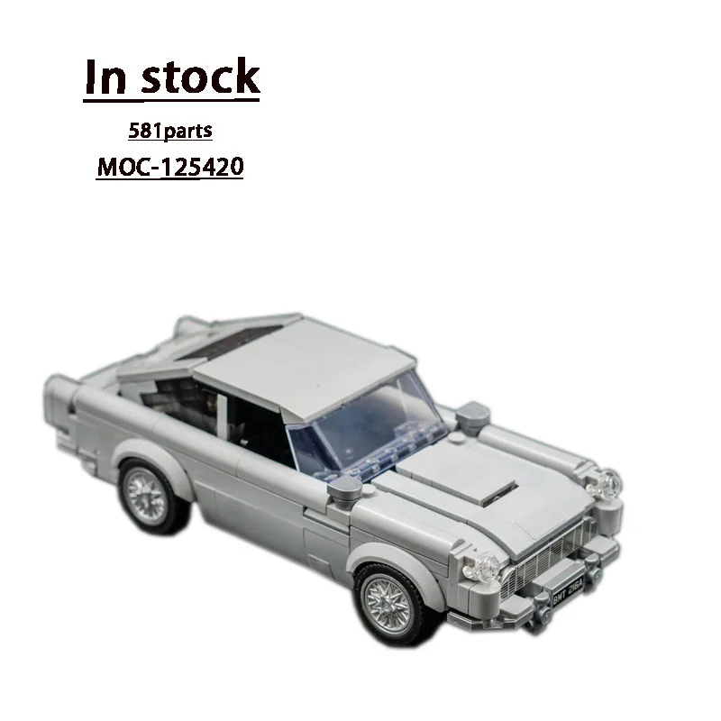 

MOC-125420 New Classic Supercar Racing Building Block Model 581 Parts Educational Boy Kids Birthday Building Blocks Toy Gift
