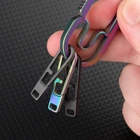 Titanium Alloy Zipper Puller Header Accessories Connector Keychain Outdoor Portable Small Tool For Bag Clothes Hardware