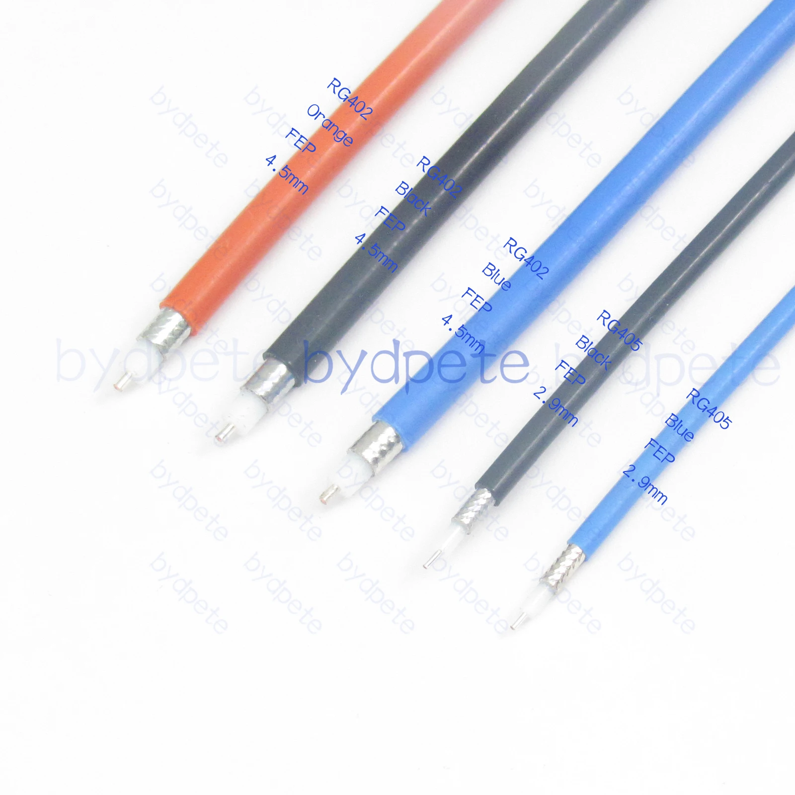 عالية الجودة BNC ذكر إلى BNC ذكر التوصيل RG402 RG141 الأزرق شبه جامدة مرنة كابل محوري خسارة منخفضة RF 50 أوم اقناع كابل محوري