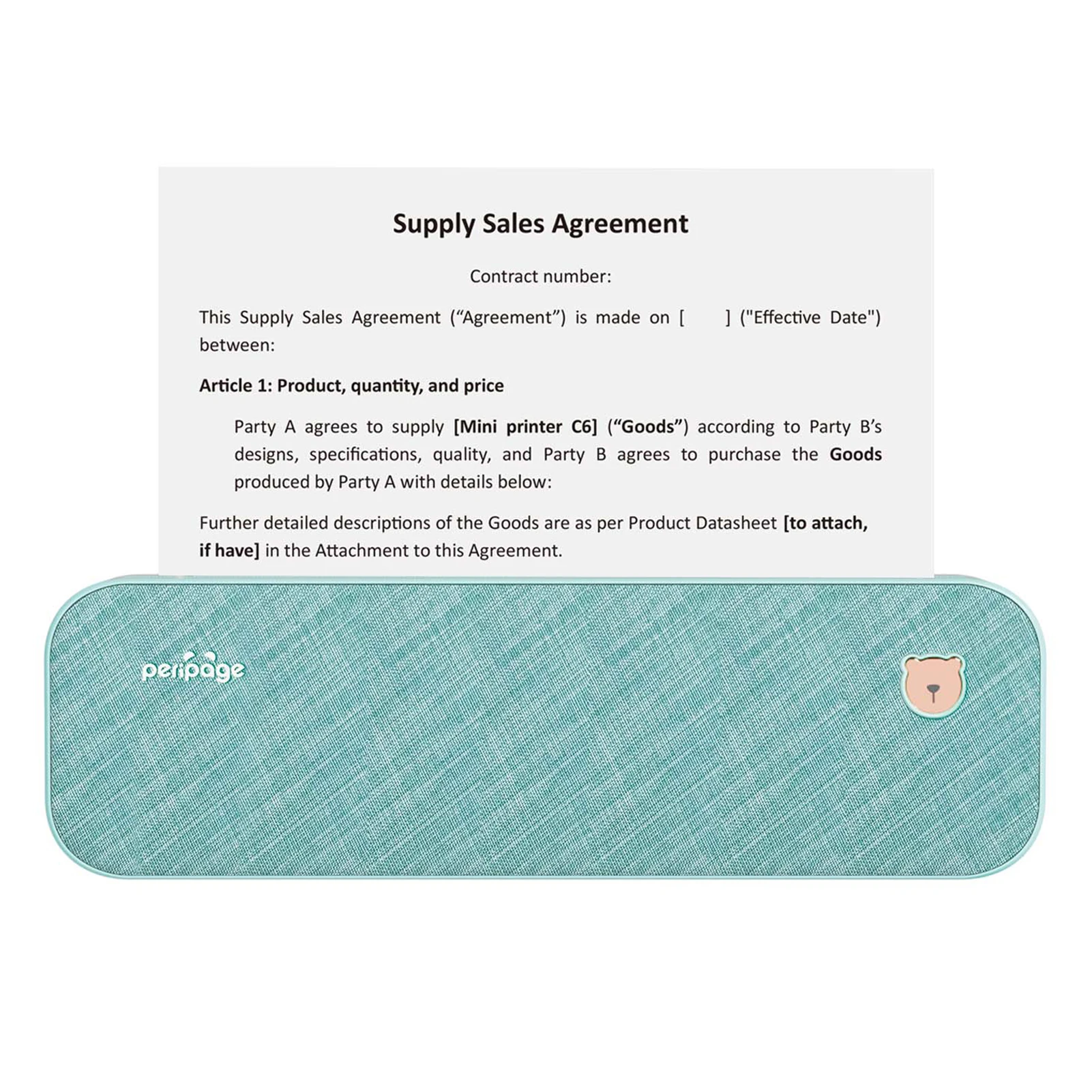 

210mm Mini Mobile Photo Printer A4 Paper Printer Direct Thermal Transfer Wireless Printer Mobile USB BT Connection with 1 Roll T