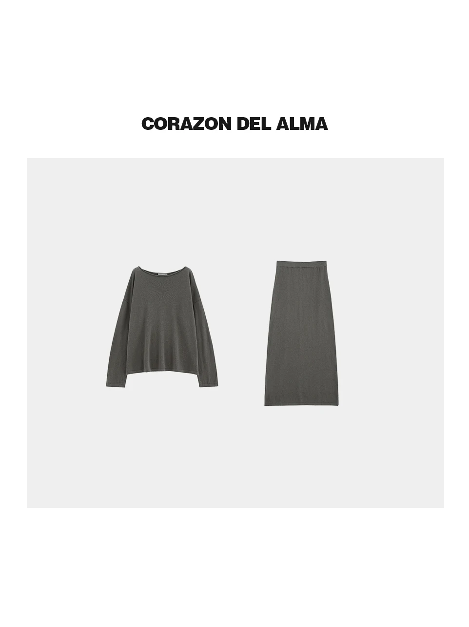 

Комплект из хлопка и льна Mù Qīng: дышащая, комфортная юбка прямого кроя с длинными рукавами и топ, весенняя мода