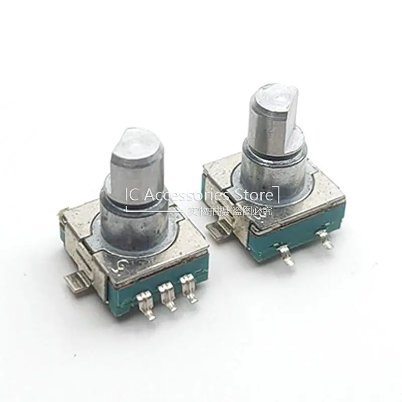 2PCS EC11 Chip Rotary Encoder Digital Volume Potentiometer 5Pin With Switch 360 Degree Rotation 20 Pulses Half Shaft 12MM