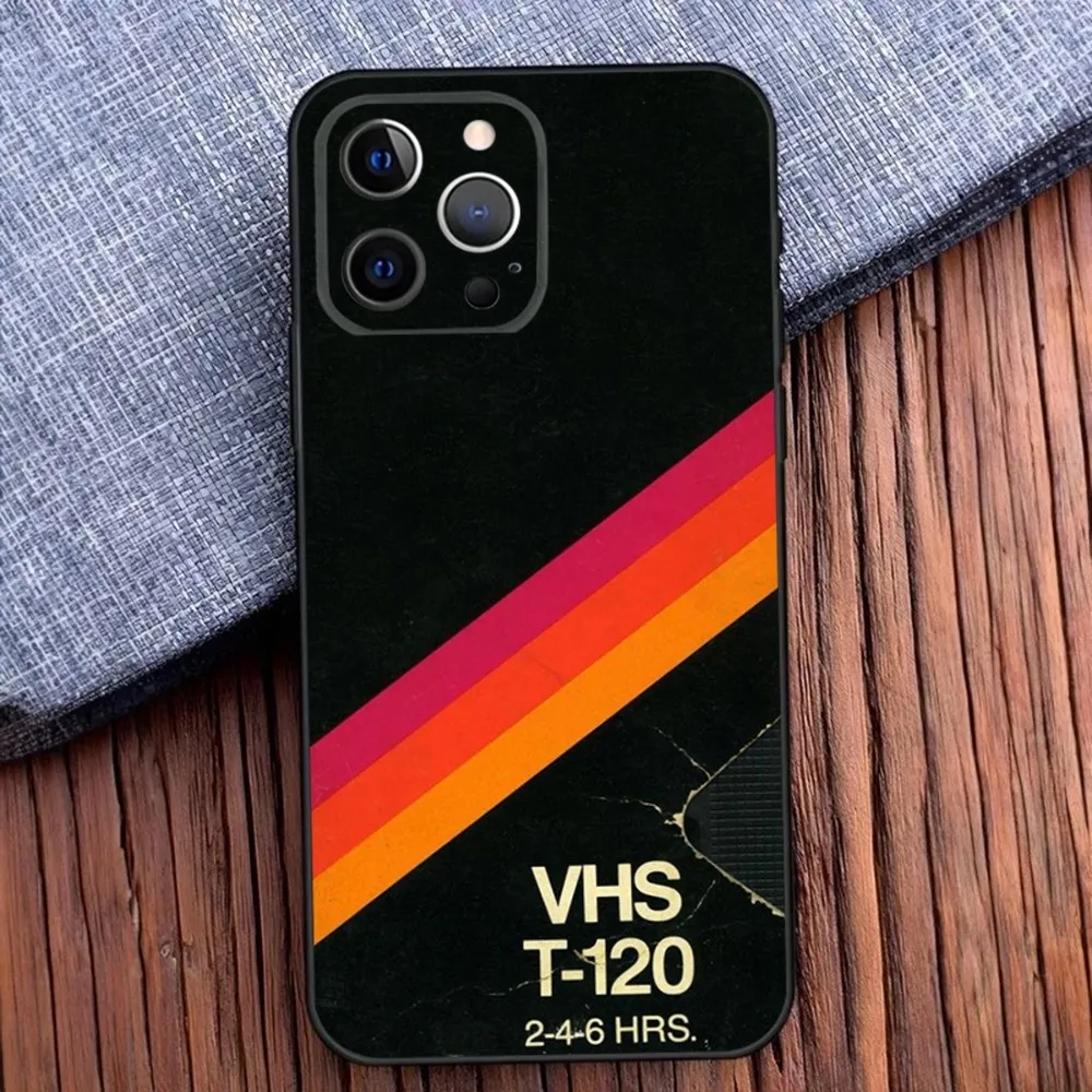 حافظة سيليكون ناعمة لـ iPhone ، حافظة هاتف VHS عتيقة VHS ، حافظة هاتف لـ iPhone ، us ، us ، Pro ، XS ، Max ، XR ، Plus ، Mini ، Black