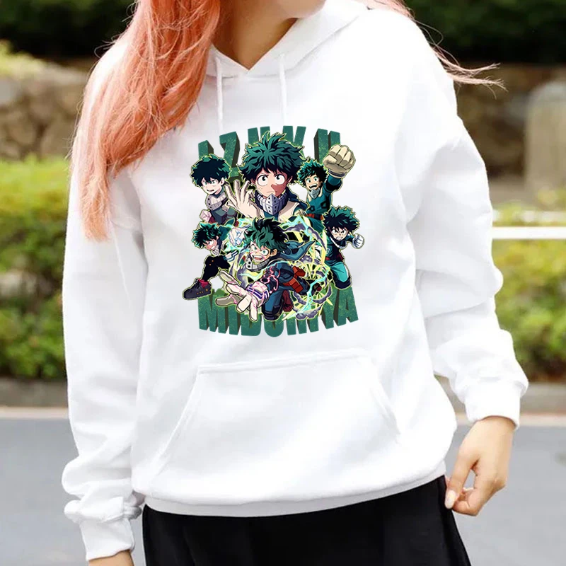 New Anime Deku Print Hoodie Women Men Casual Tops Autumn And Winter Sweatshirts Long Sleeve Harajuku Pullover Hoodies