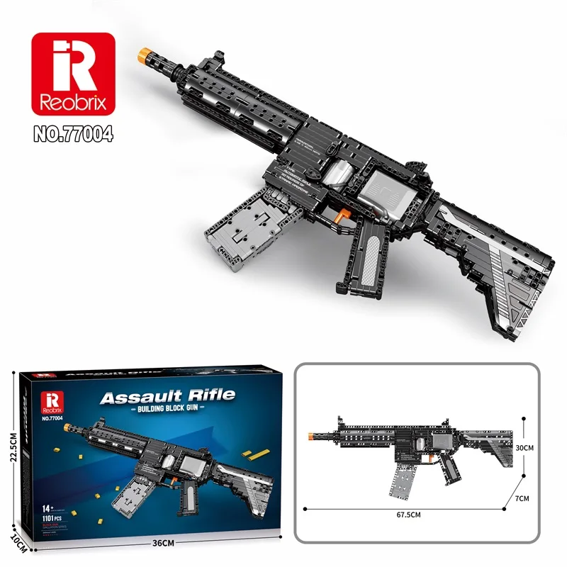 1101PCS M416 Rifle Building Block Model City Police Military Weapon Series Gun Puzzle Assembly Bricks Toys For Boy Child Gift