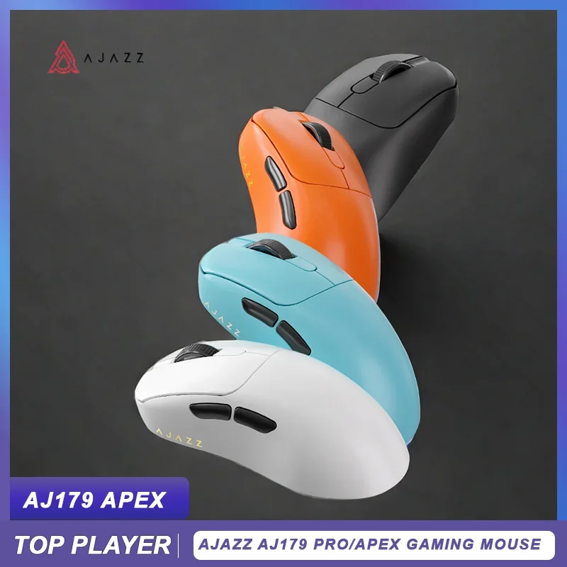 Геймерская мышь AJAZZ AJ179 Apex, новая мышь PAW3950/3395, легкая беспроводная, тройной режим, 8k, низкая задержка