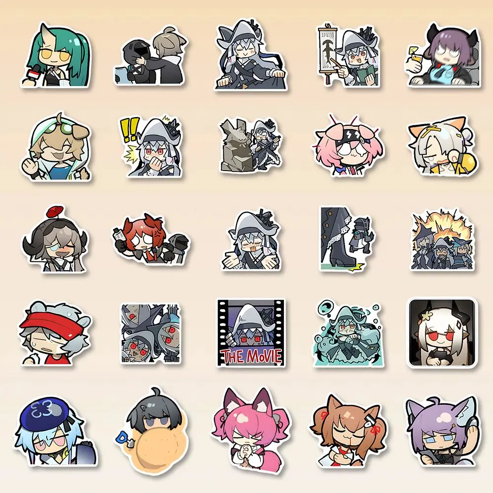 ملصقات أنيمي Arknights Specter لأجهزة الكمبيوتر المحمول ، كرتون لطيف ، تزيين الجدار ، سطح الطاولة ، 54 الغيتار