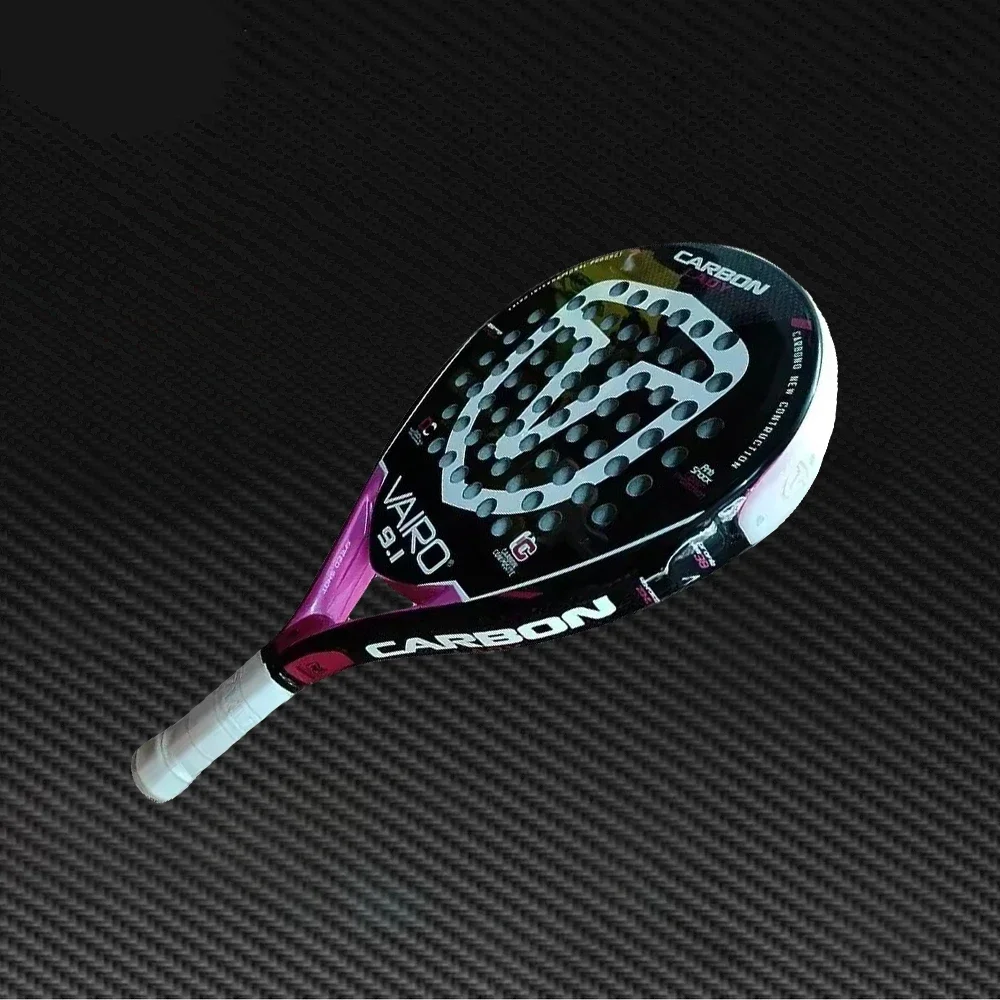 VAIRO Professional Padel Tennis Racket, Soft Face, Carbon Fiber, Lightweight, Fashionable EVA Sports Equipment, High Quality