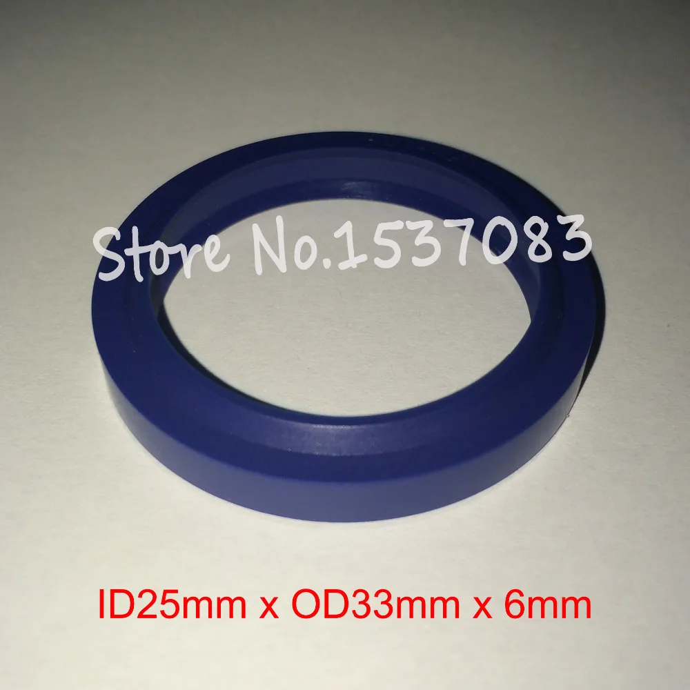 

10 PCS Hydraulic ram cylinder oil seal wiper seal o ring rod ring gasket 25mm x 33mm x 4.5mm x 6mm