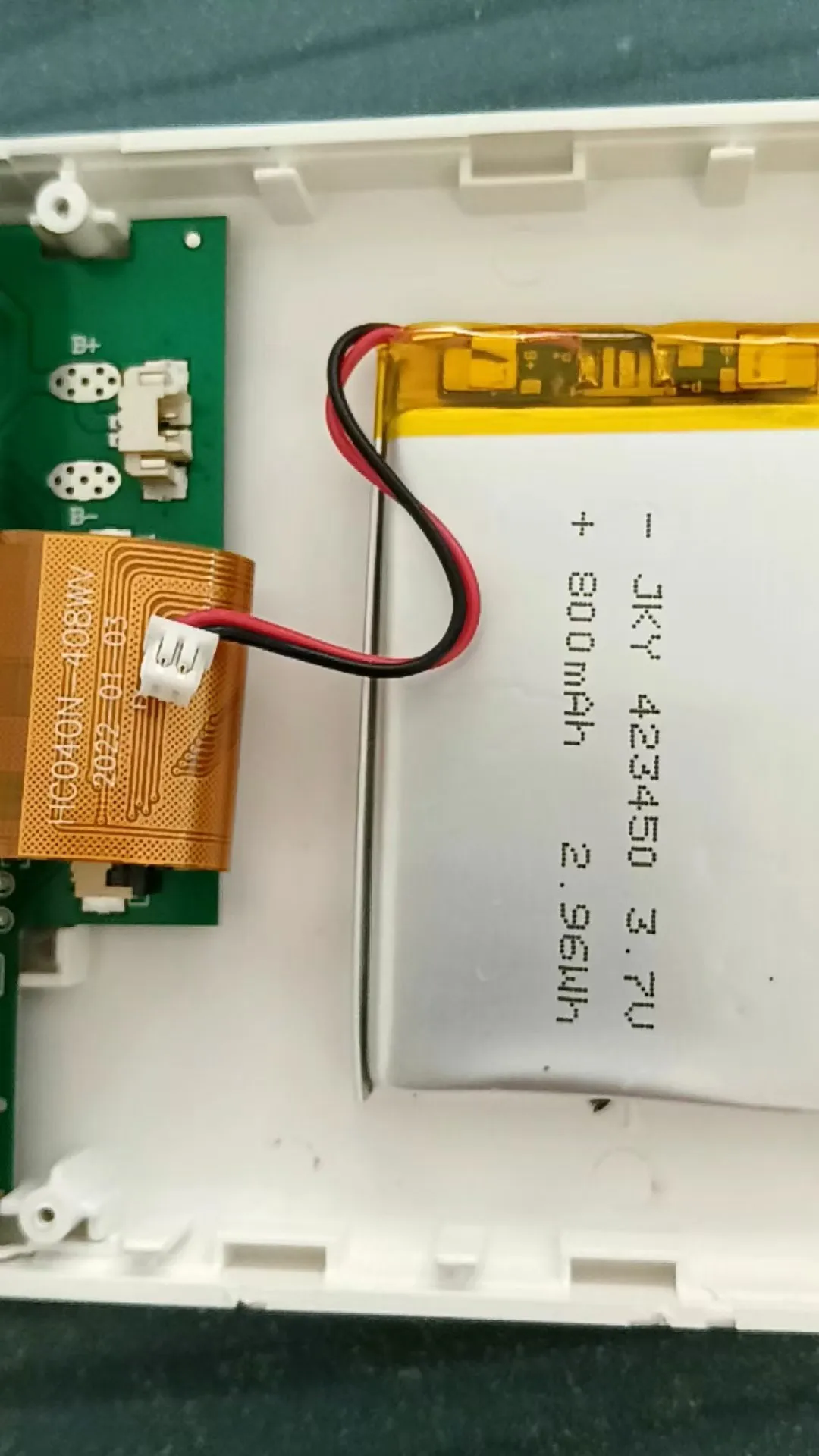 800MAH polymer battery 423450 beauty device, smartwatch, shaver, sound pickup, beauty eye recording, 1.25 heads, 3.7V