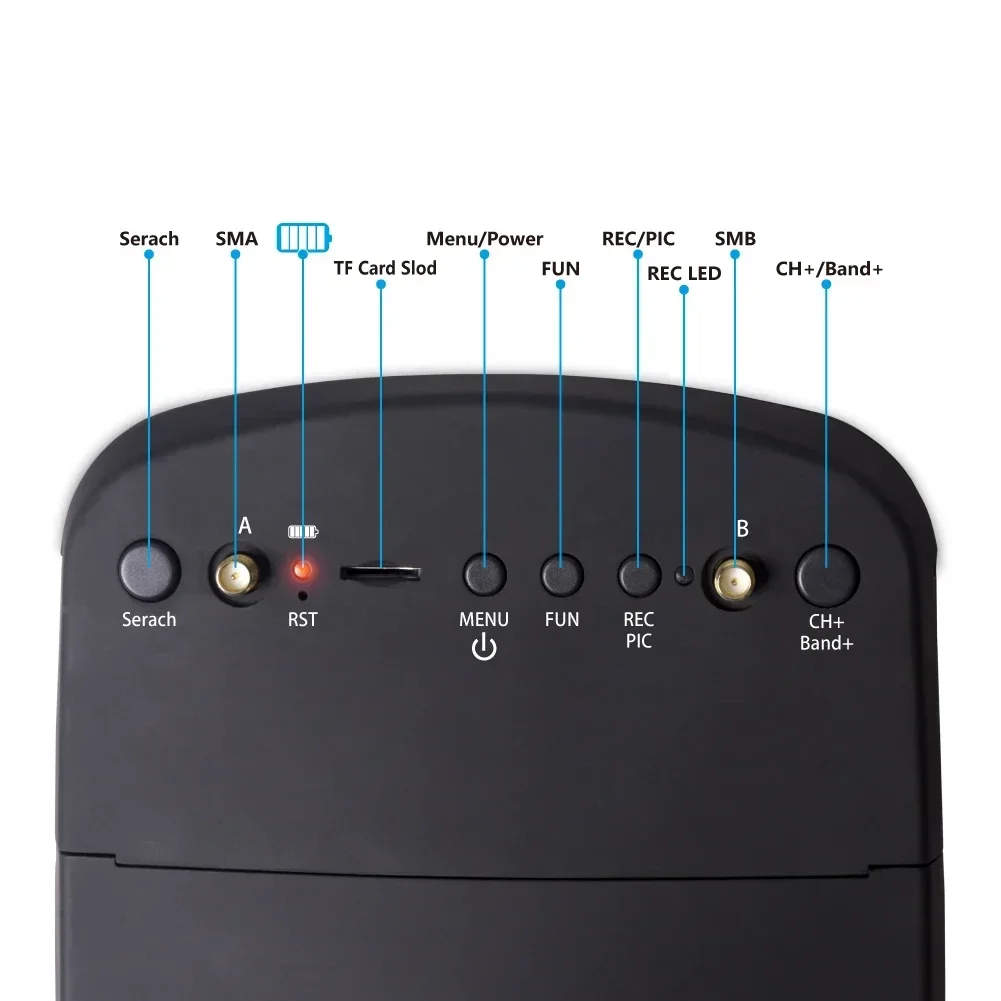 Gafas FPV LS800D 5.8G 40CH - DVR de 5 pulgadas, diversidad, batería incorporada, alternativa EV800D