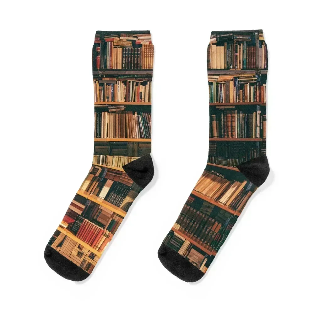 

Book Shelf for Book Lovers Socks new in's designer men cotton high quality valentine gift ideas Ladies Socks Men's