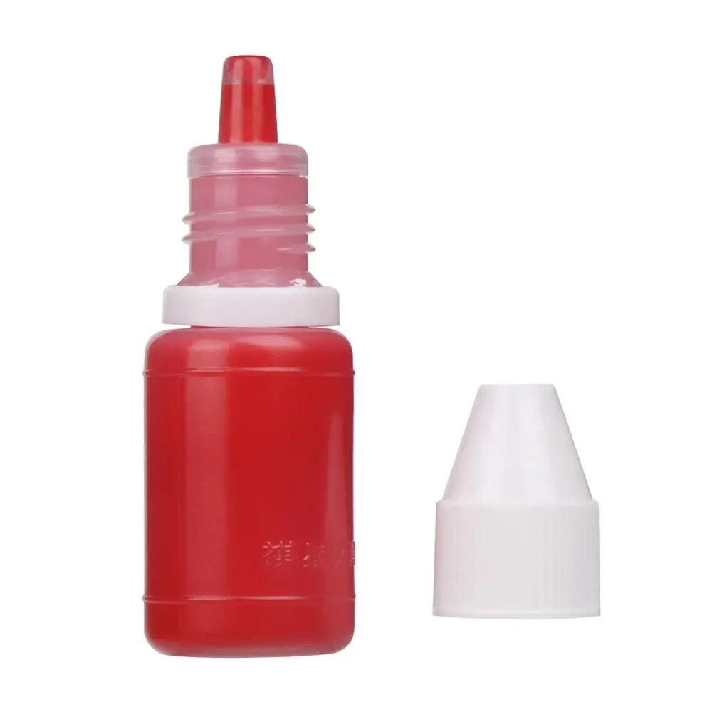 For Wood Paper DIY Craft Blue Black Photosensitive Red Seal Stamp Oil 10ml Flash Refill Ink Inkpad