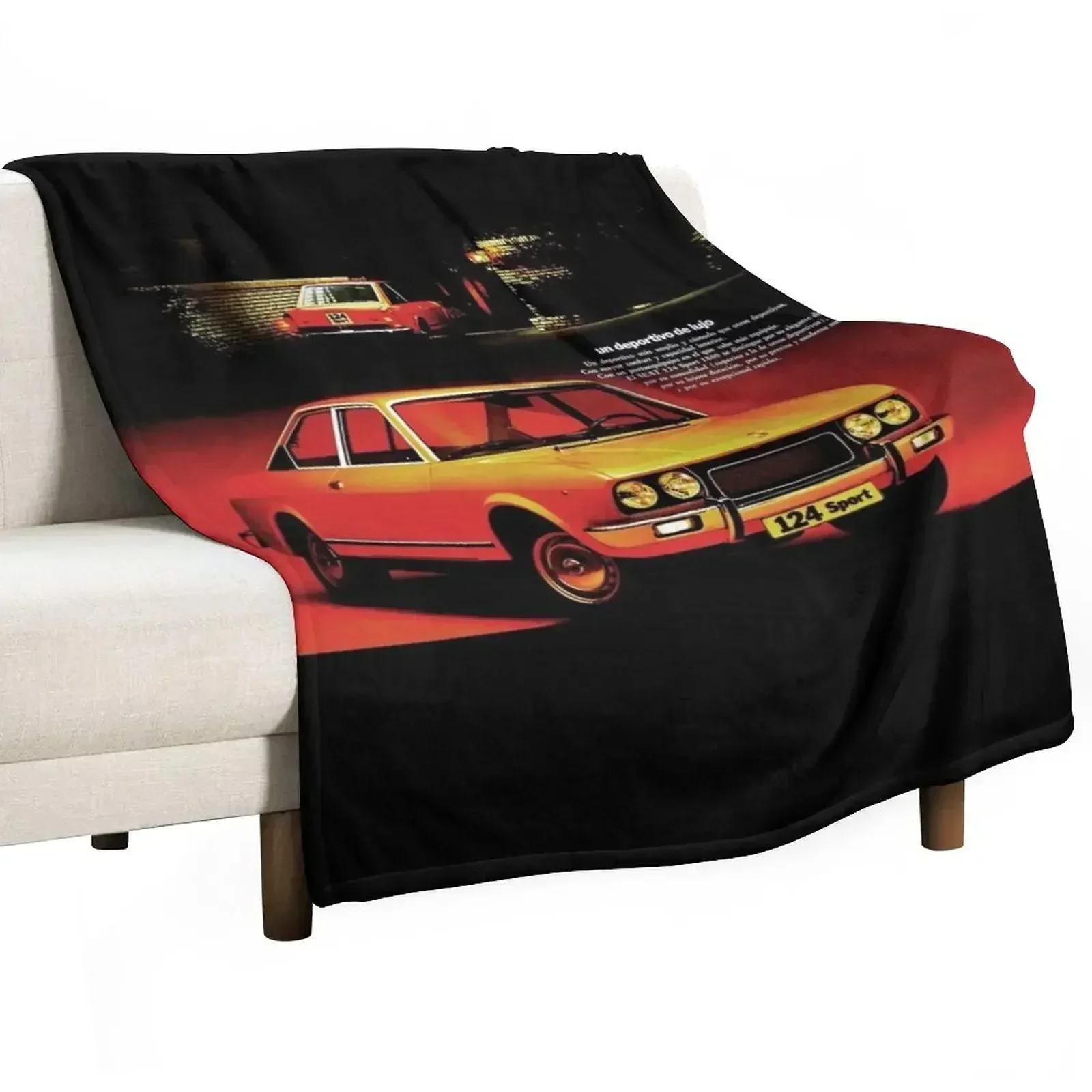 SEAT 124 COUPE Throw Blanket sofa bed Bed Camping Blankets