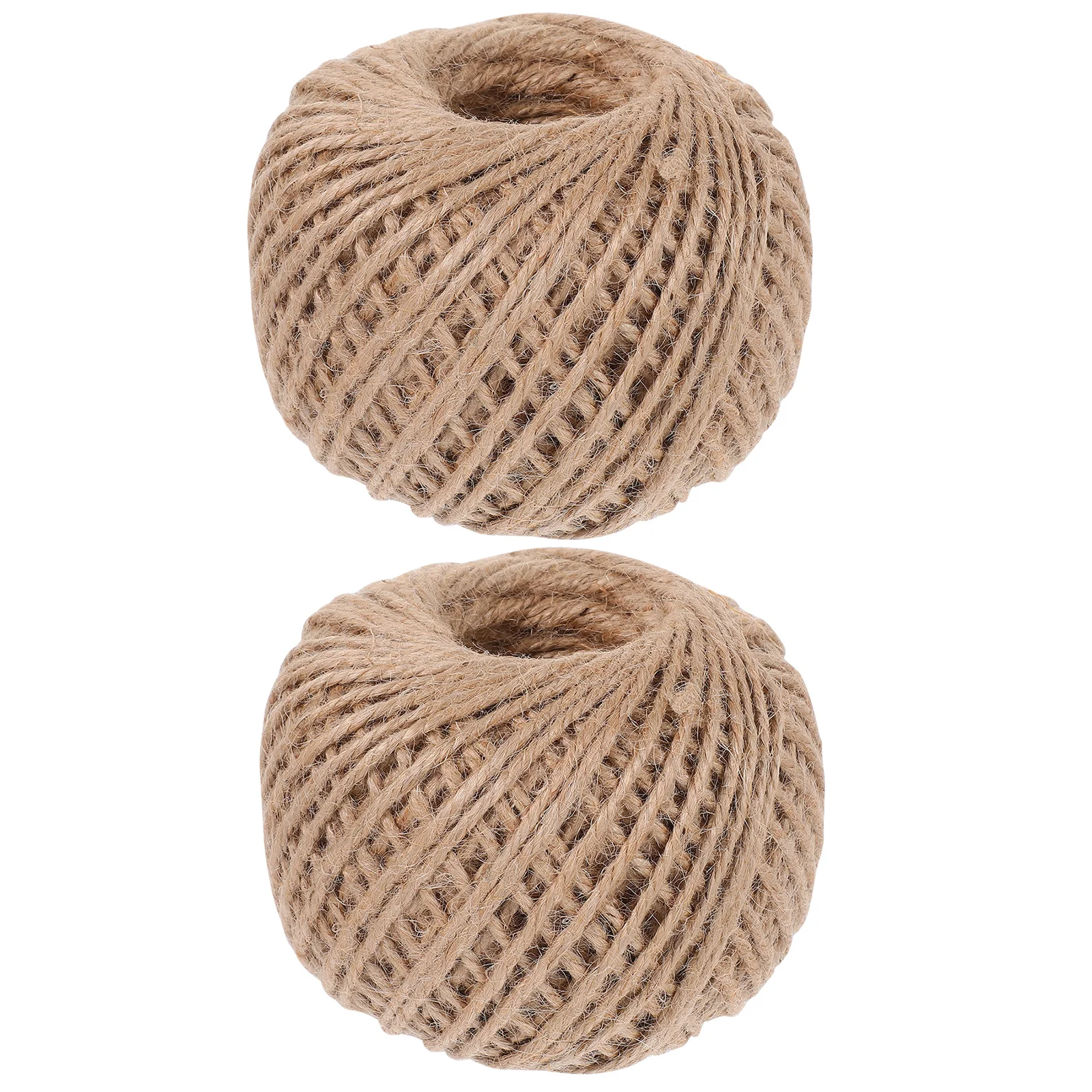 

2 Roll Natural Jute Twine Braided Rope 3mm Thick Durable String for Crafts Garden Wrapping Home Decor Packing Art Projects