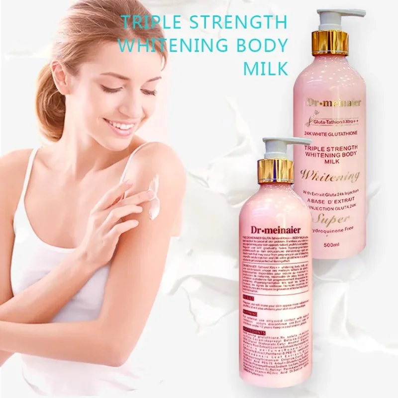 

Hot Sale Milk Gluta 24k Quick Whitening Body Lotion Beauty Butter Moisturizing Skin Care Cream