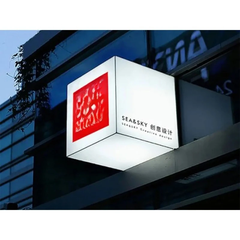 

Outdoor creative Rubik's Cube rectangular LED display panel for retail store advertising