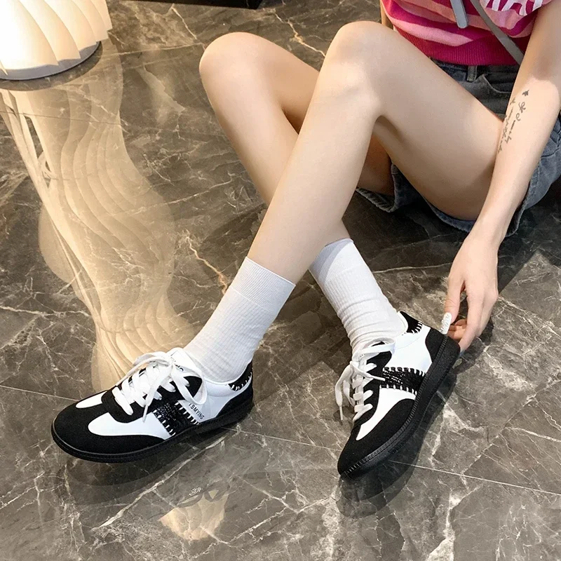 2025Frühling und Herbst, trendige Mode, Nähte, Design, Damen-Sportschuhe, lässig, rutschfest und verschleißfest, Zapatillas Mujer