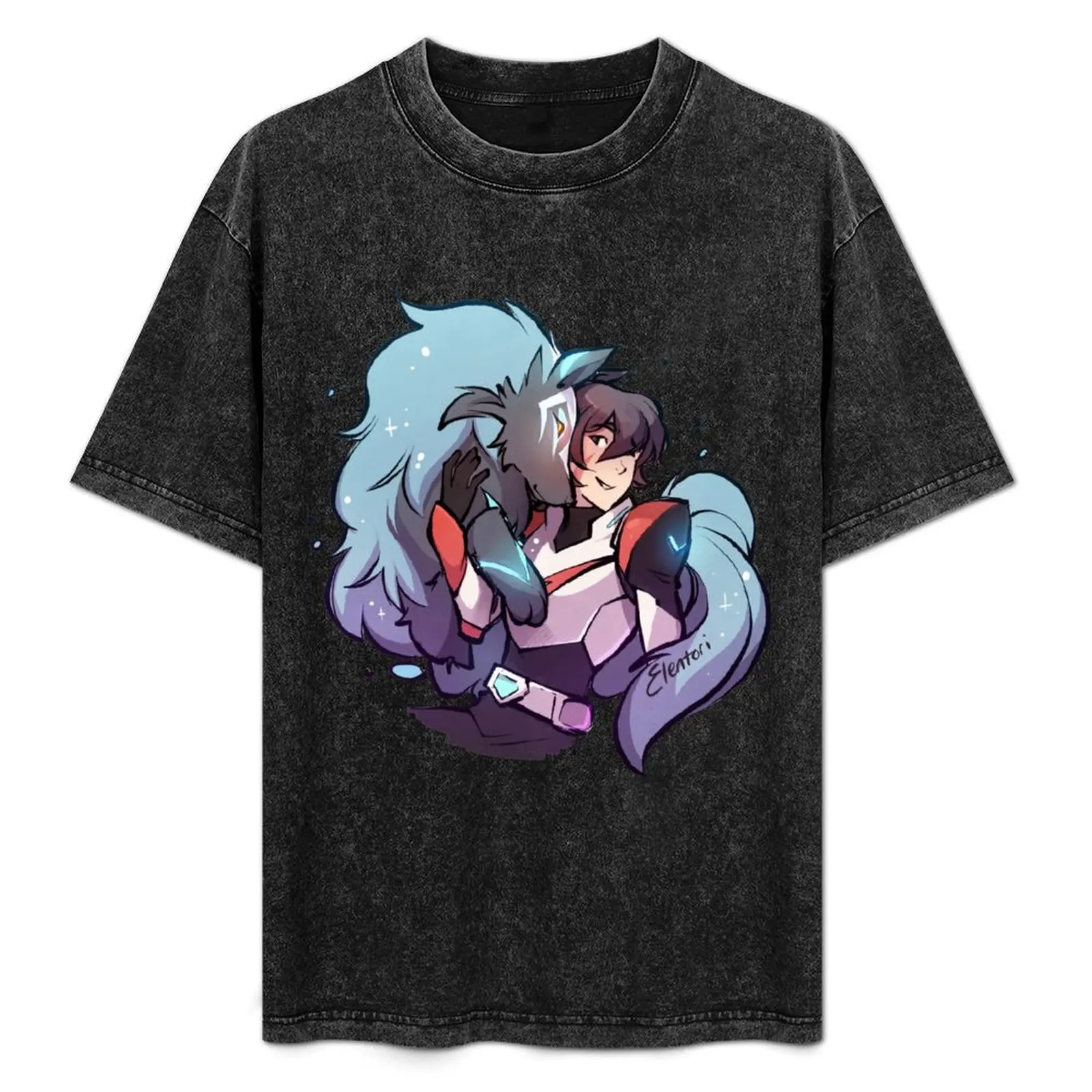 

Cosmic Wolf T-Shirt Basic Daily Outfit Short Sleeve Tee