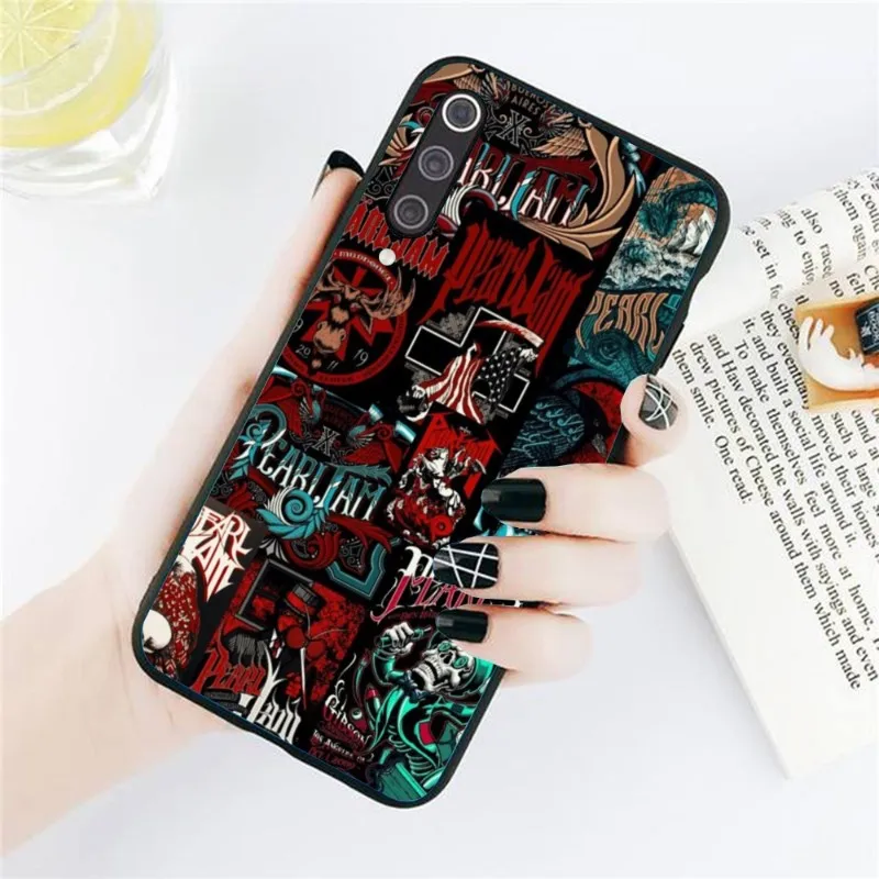 Pearl Jam Smart Mobile Phone Case for Xiaomi Redmi Note 12 11 10 9T 8 7 Pro 9 9A 9C 8 Black Soft Phone Cover Funda