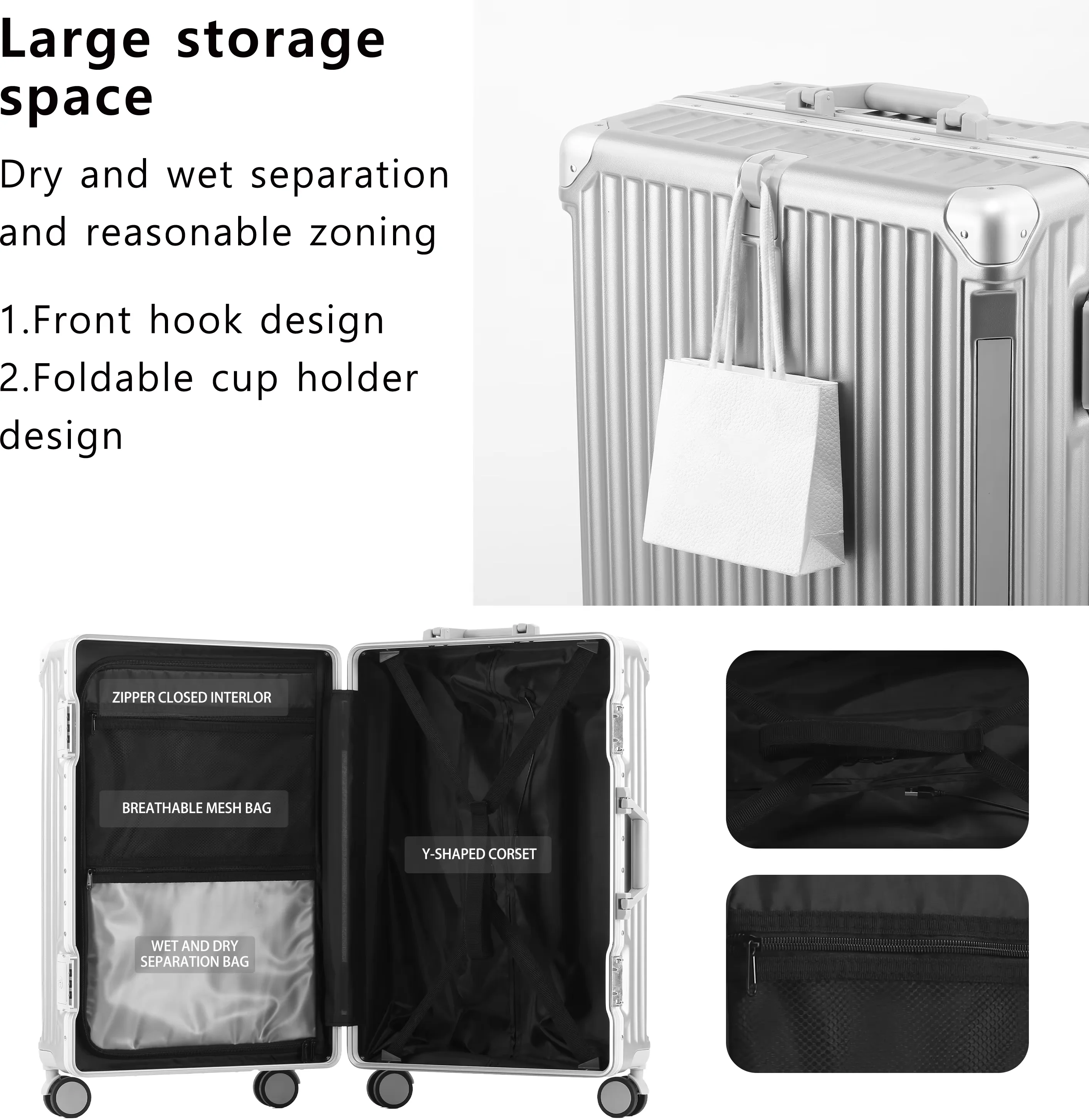 حقيبة سفر BunnyFly 20 24 26 بو - مراجعة Travel Lock Tsa Approved وسعره