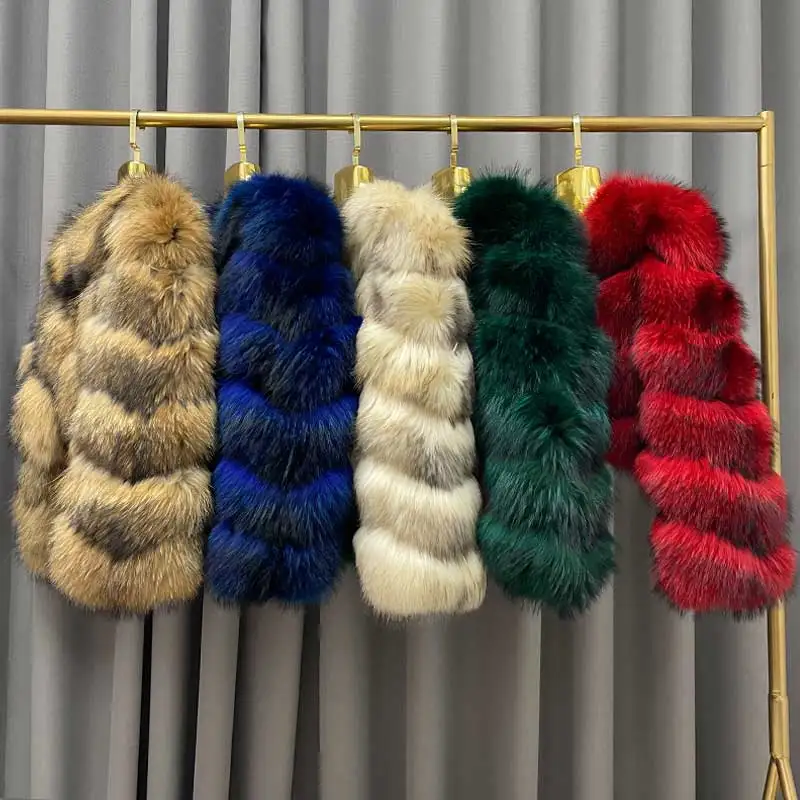 Custom wholesale and retail fur coats and fox fur jackets. Colors, sizes and styles can all be customized.