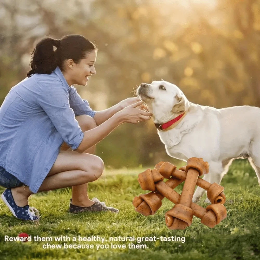 7.05oz/14.11oz (200g/400g) 6.5'' Peanut Butter Bone, All Natural Ingredients, Natural Dog Treats, Healthy, Easily Digestible