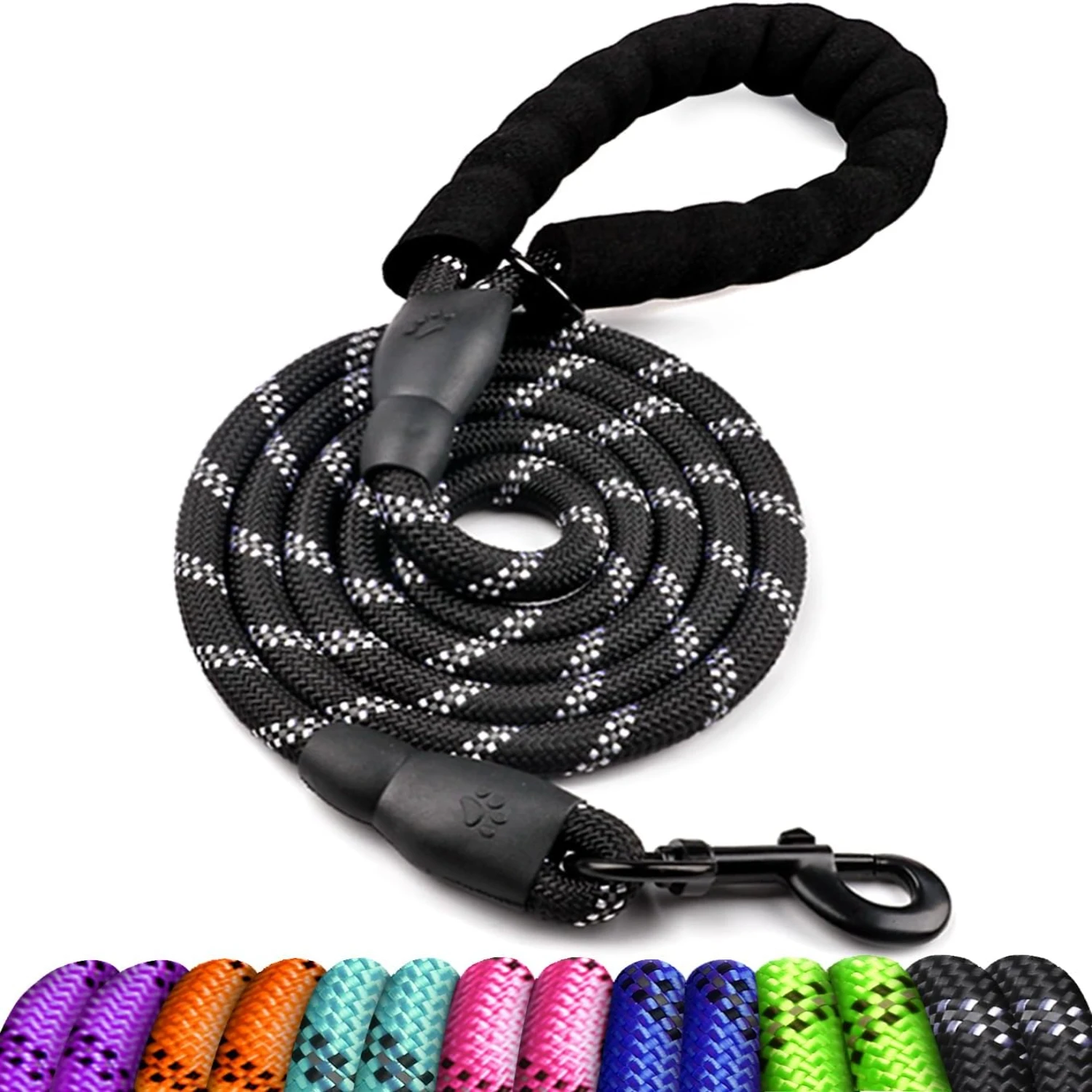 Comfortably Padded Enhanced Ultimate Adjustable Safety Dog Leash for Small, Medium, and Large Dogs - Maximum Security and High V