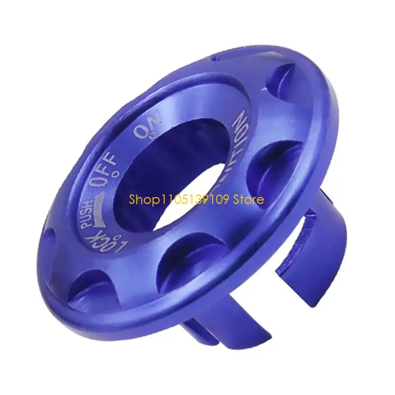 P5ED Anti Theft Motorcycle Lock Cover Aluminum Alloy Ignition Device Decor Cover