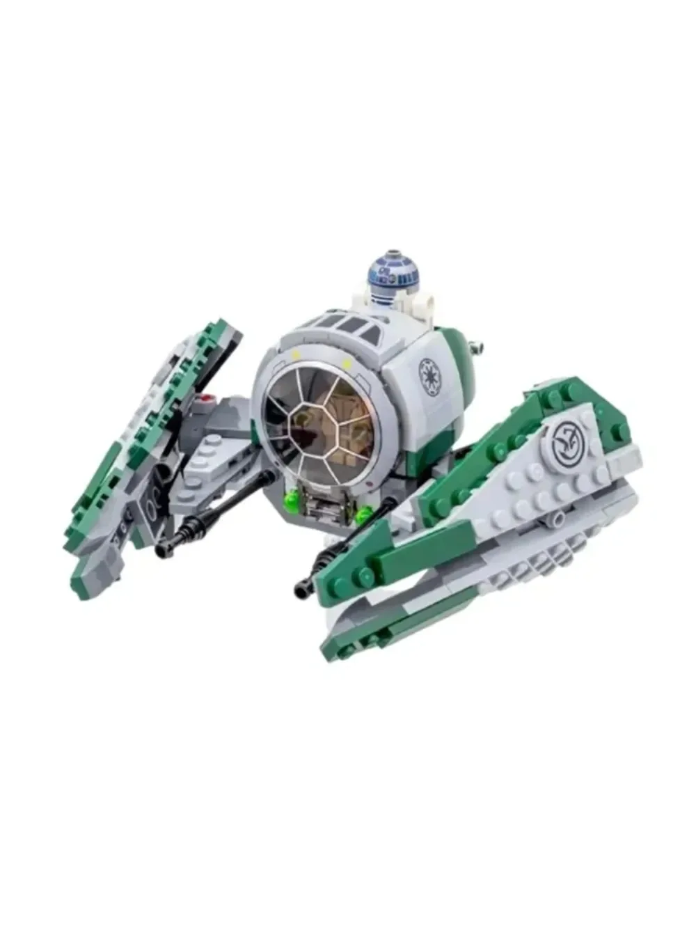 Jedi Starsfighter Blocos de Construção para Crianças, Tijolos DIY, Coleção de Brinquedos, Modelo de Aniversário, Compatível 75360, Novo, 299Pcs, 2024