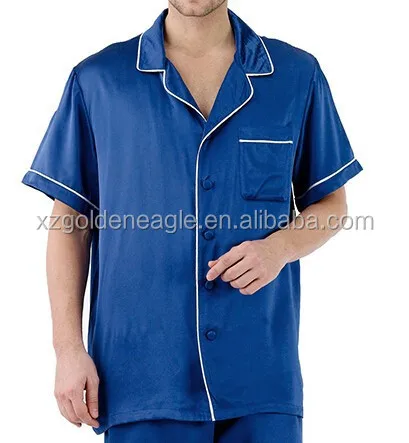 Hot Sales 100% Silk for Men's Short Pajama Set