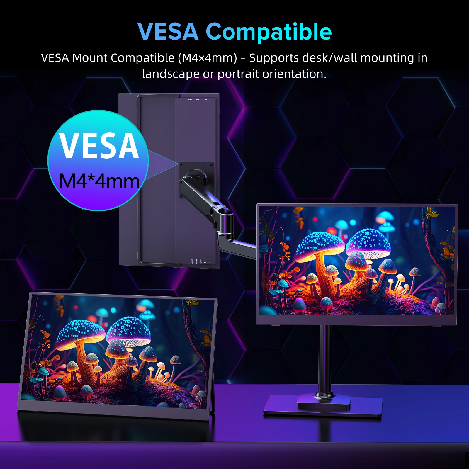 EVICIV 17.3インチ ポータブルモニター 144Hz 1080P FHD USB C HDMI