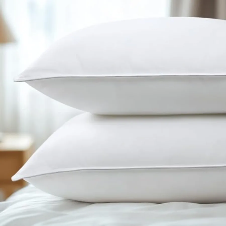 

Bed Pillows Size Set of 2 Hotel Collection Down Alternative Pillows for Side Back or Stomach Sleepers Stable Neck Support