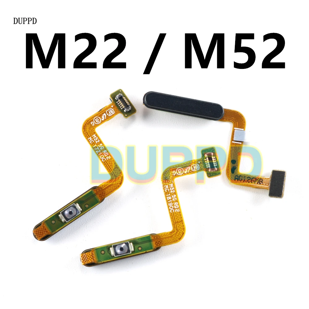 

Кнопка питания, датчик отпечатков пальцев для Samsung Galaxy M22 M52 5G SM-M526B M225, гибкий кабель для подключения Touch ID и кнопки Home