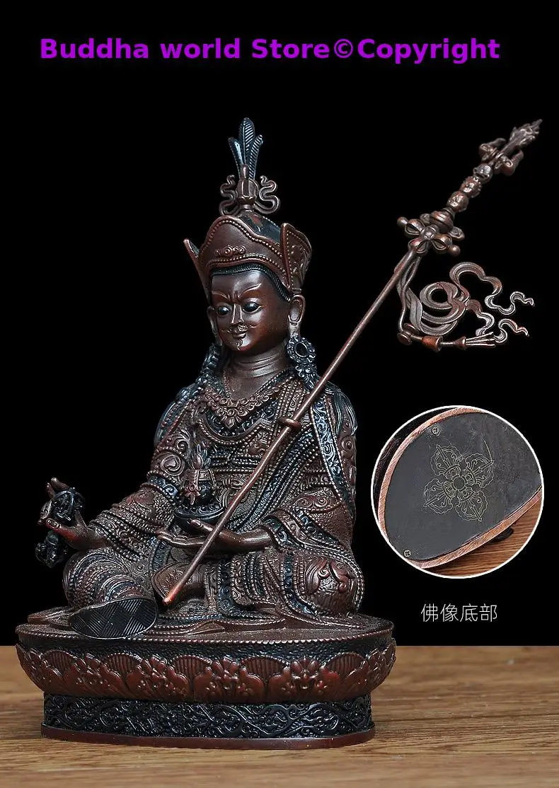 Tibetan Buddhism high grade Padmasambhava Guru Rinpoche Buddha statue HOME Patron saint bless safe health good LUCK protection