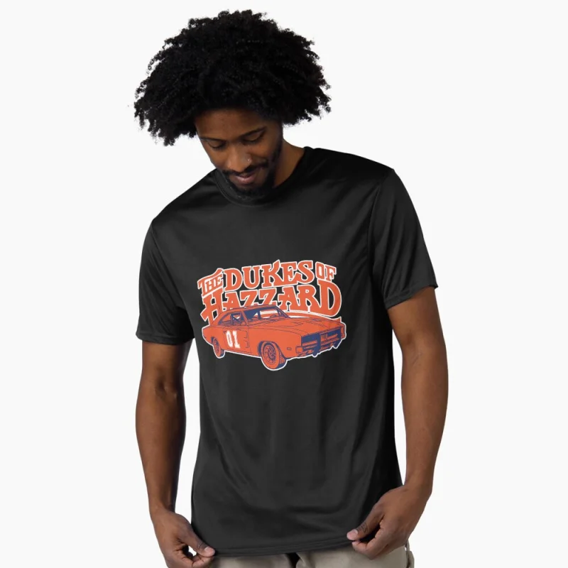

0318 General Lee 01 Retro movie Gift t shirt The Dukes Of Hazzard Graphic clothes100% cotton print tee Large size Tops S-6XL